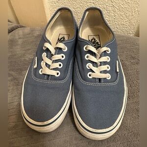Vans Off The Wall Shoes Unisex Blue Lace Tie Up Skate Classic Women 7 Men 5.5